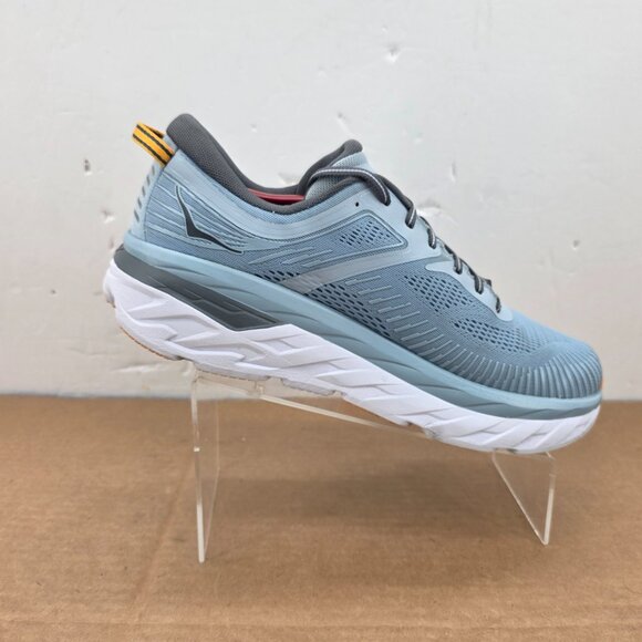 Hoka One One Men’s Bondi 7 Blue Fog Castlerock Sneakers Cushion Running Sz 12.5 - Picture 5 of 16